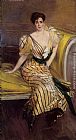 Portrait Canvas Paintings - Portrait of Madame Josephina Alvear de Errazuriz